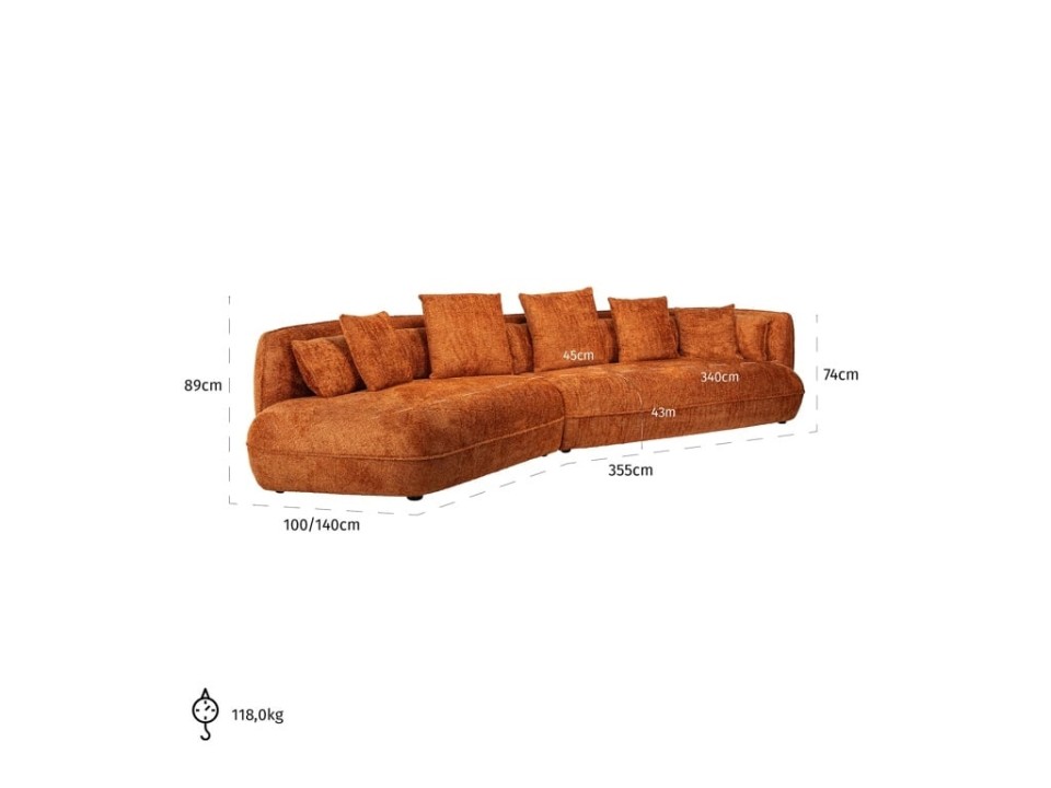 RICHMOND sofa RODINA pomarańczowa - Richmond Interiors